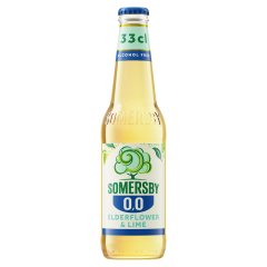 Somersby Elderflower & Lime alkoholmentes szénsavas ital bodzavirág és lime ízesítéssel 0,0% 330 ml