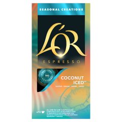 L\'OR Espresso Coconut Iced kókuszízű őrölt-pörkölt kávé kapszulában 10 db 52 g 