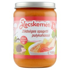 Kecskeméti zöldséges spagetti pulykahússal bébiétel 6 hónapos kortól 190 g