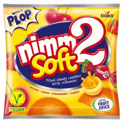 nimm2 Soft gyümölcsös töltött olvadó cukorka gyümölcslével és vitaminokkal 90 g