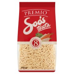 Soós Premio sodort csiga házi jellegű nyolctojásos száraztészta 200 g