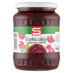 S-Budget hullámosan szeletelt ecetes cékla 680 g