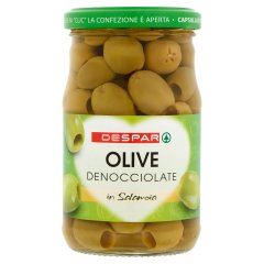 DESPAR zöld magozott olívabogyó sós lében 300 g