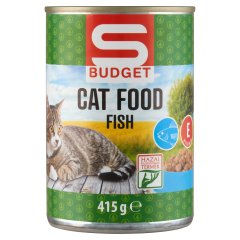 S-Budget teljes értékű állateledel felnőtt macskák számára hallal 415 g