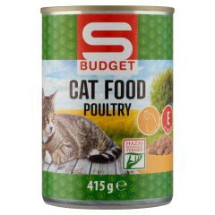 S-Budget teljes értékű állateledel felnőtt macskák számára baromfival 415 g