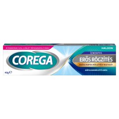 Corega Erős Rögzítés ízmentes műfogsorrögzítő krém 40 g