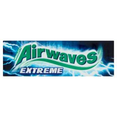 Airwaves Extreme erős mentol- és eukaliptuszízű cukormentes rágógumi édesítőszerrel 14 g