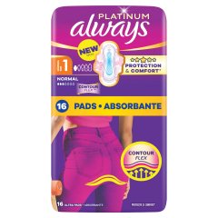 Always Platinum Normal Szárnyas Egészségügyi Betét, 16 db