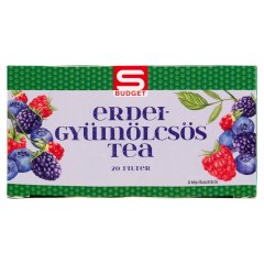 S-Budget erdeigyümölcsös tea 20 filter 40 g