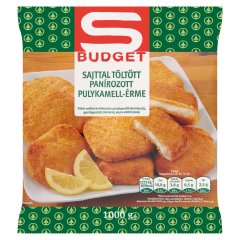 S-Budget gyorsfagyasztott sajttal töltött panírozott pulykamell-érme 1000 g