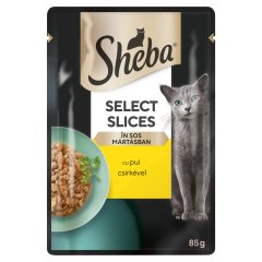 Sheba Select Slices teljes értékű nedves eledel felnőtt macskáknak mártásban csirkével 85 g