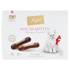 Szerencsi Macskanyelv minőségi tej- és étcsokoládé 100 g