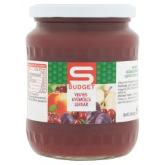 S-Budget vegyes gyümölcs lekvár 650 g