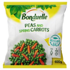 Bonduelle gyorsfagyasztott borsó-bébirépa zöldségkeverék 400 g