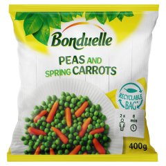 Bonduelle gyorsfagyasztott borsó-bébirépa zöldségkeverék 400 g