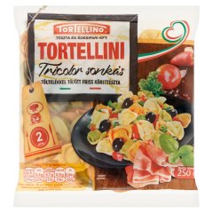Tortellino Tortellini Tricolor sonkás töltelékkel töltött friss körettészta 250 g