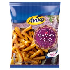 Aviko Mama\'s Fries elősütött és gyorsfagyasztott, háziasan szelt héjas burgonyahasábok 750 g