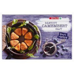SPAR gyorsfagyasztott rántott camembert sajt áfonyamártással 340 g