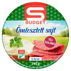 S-Budget téliszalámis ömlesztett sajt 8 db 140 g