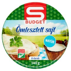 S-Budget natúr ömlesztett sajt 8 db 140 g