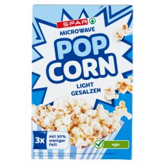 SPAR Popcorn csökkentett zsírtartalmú, sózott pattogatni való kukorica 3 x 90 g (270 g)