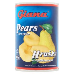 Giana hámozott, felezett körtebefőtt 410 g