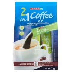 SPAR 2 az 1-ben azonnal oldódó italpor instant kávéval és kávéfehérítővel 10 db 140 g