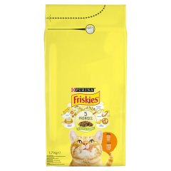 Purina Friskies csirkével és hozzáadott zöldségekkel száraz macskaeledel 1,7 kg