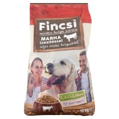 Fincsi teljes értékű száraz állateledel felnőtt kutyák számára marha ízesítéssel 10 kg