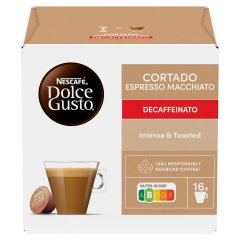 NESCAFÉ Dolce Gusto Cortado Espresso Macchiato koffeinmentes kávékapszula 16 db/16 csésze 99,2 g