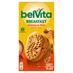 Belvita JóReggelt! törökmogyorós és mézes, gabonás, omlós keksz 300 g
