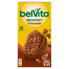 Belvita kakaós, gabonás keksz csokoládédarabokkal 6 x 50 g (300 g)