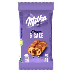 Milka Cake & Choc piskóta tejcsokoládé darabokkal és csokoládés töltelékkel 35 g