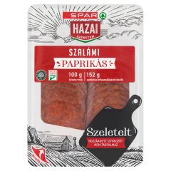 SPAR Hazai Szeretem szeletelt paprikás szalámi 100 g