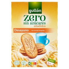 Gullón Zero teljes kiőrlésű gabonával készült reggeliző keksz édesítőszerrel 6 x 36 g (216 g)