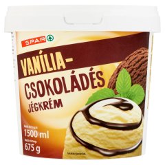 SPAR vanília-csokoládés jégkrém 1500 ml