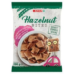 SPAR Hazelnut Bites mogyoró ízű krémmel töltött gabonapárna 200 g