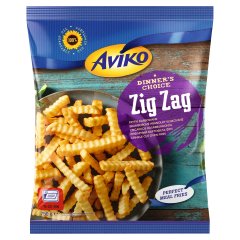 Aviko Zig Zag elősütött és gyorsfagyasztott cikcakkos hasábburgonya sütőbe 750 g