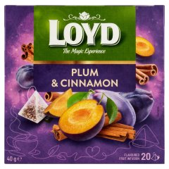 Loyd szilva és fahéj ízű aromatizált gyümölcstea 20 filter 40 g