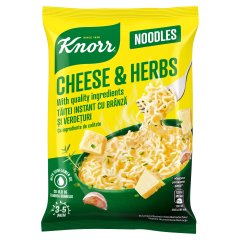 Knorr Noodles sajtos-zöldfűszeres instant tésztás leves 61 g