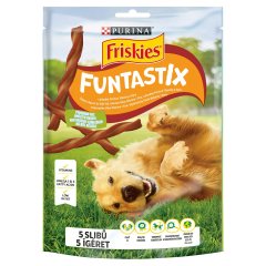 Purina Friskies Funtastix ízletes bacon és sajt ízesítésű kutya jutalomfalat 175 g