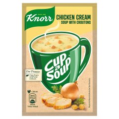 Knorr Cup a Soup instant csirkekrémleves zsemlekockával 16 g