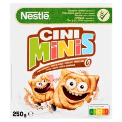 Cini Minis ropogós fahéjas gabonapehely teljes kiőrlésű búzával, vitaminokkal és vassal 250 g