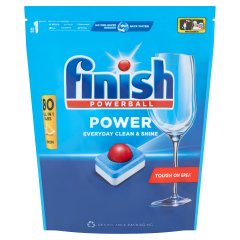 Finish Powerball Power All in 1 Citrom mosogatógép tabletta 80 db 1,28 kg