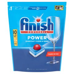 Finish Powerball Power All in 1 Citrom mosogatógép tabletta 80 db 1,28 kg