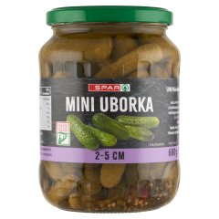 SPAR mini uborka 2-5 cm 680 g