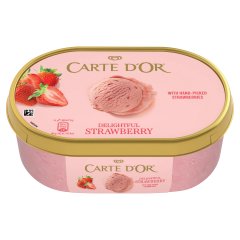 Carte D\'Or epres jégkrém cukrozott eperdarabkákkal 1000 ml