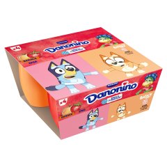 Danone Danonino epres, sárgabarackos tejtermék hozzáadott kalciummal & D-vitaminnal 4 x 50 g (200 g)