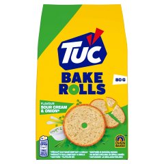 Tuc Bake Rolls hagymás-tejfölös ízű kétszersült 80 g