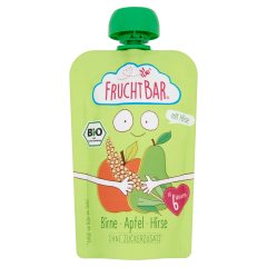 FruchtBar BIO bébidesszert körte almával és kölessel 6 hónapos kortól 100 g